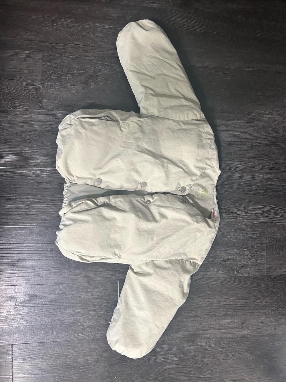 Zara Neutral Padded jacket- Snap Front